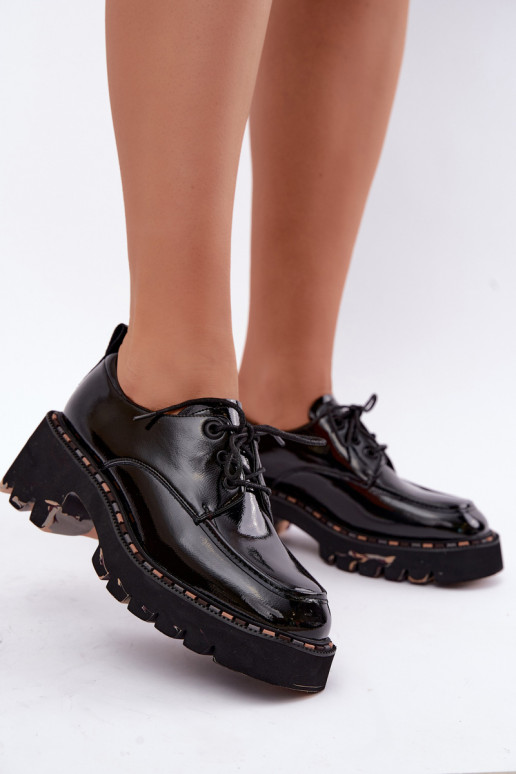 Lackleder Damen Slipper Klocke Artiker 59C0279 schwarz
