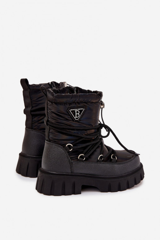 Schwarze Kinder Schneestiefel Adelisse