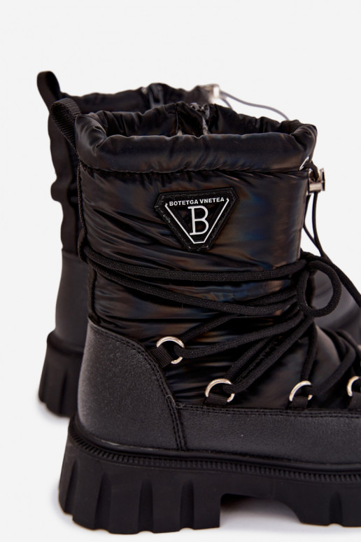 Schwarze Kinder Schneestiefel Adelisse