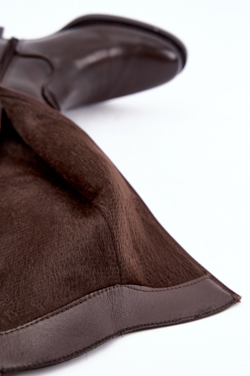 Warme kniehohe Stiefel CzekoladoĮe Ilorelia