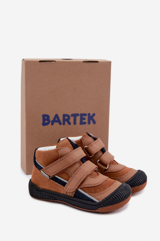 Braune Leder-Kinderschuhe Bartek 8631673