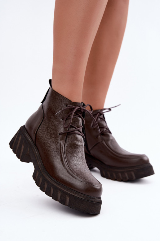 Haut sich Zuarm laufen Damenstiefel Zazoo 60594 CzekoladoZue