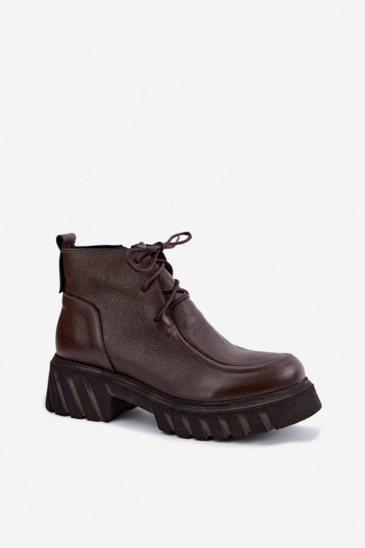 Haut sich Zuarm laufen Damenstiefel Zazoo 60594 CzekoladoZue
