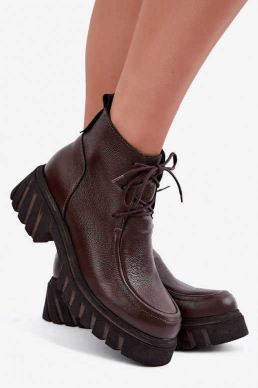 Haut sich Zuarm laufen Damenstiefel Zazoo 60594 CzekoladoZue
