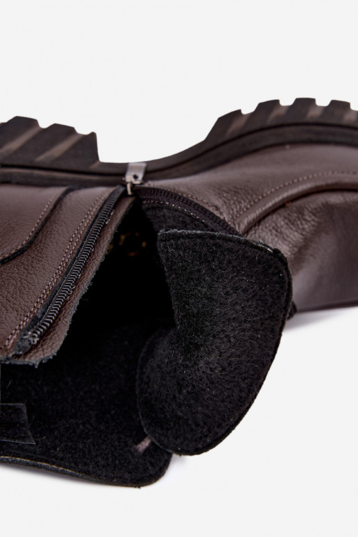 Haut sich Zuarm laufen Damenstiefel Zazoo 60594 CzekoladoZue