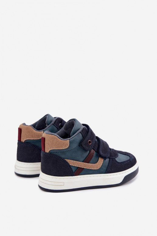 Dunkelblaue Jungen Sneaker Bartek 8801216