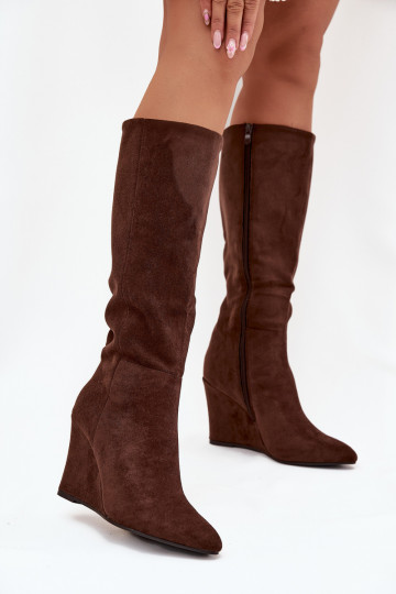 sich Zuarm laufen Damenstiefel mit einer Plattform CzekoladoZue Rosina