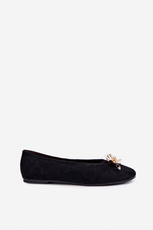 Ballerinas mit Verzierungen in Schwarz Briellea