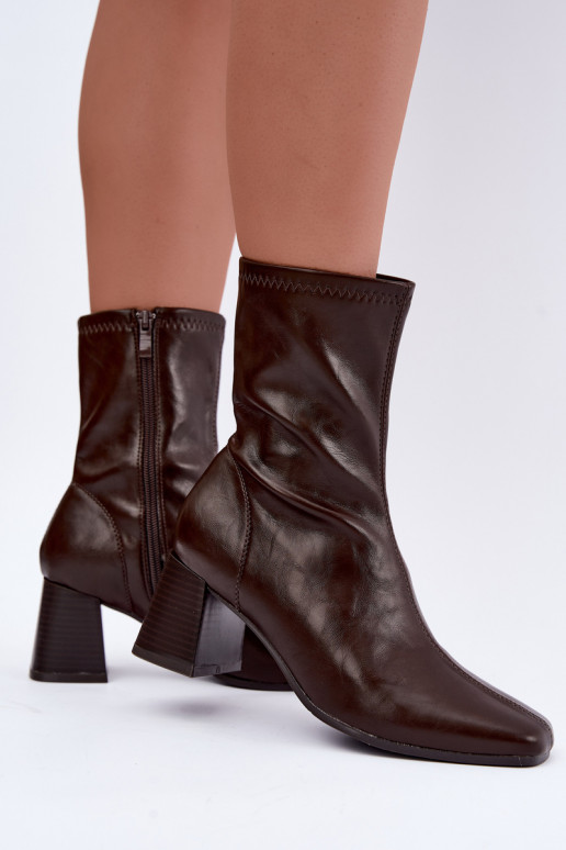 Damen braune Stiefel Veradis