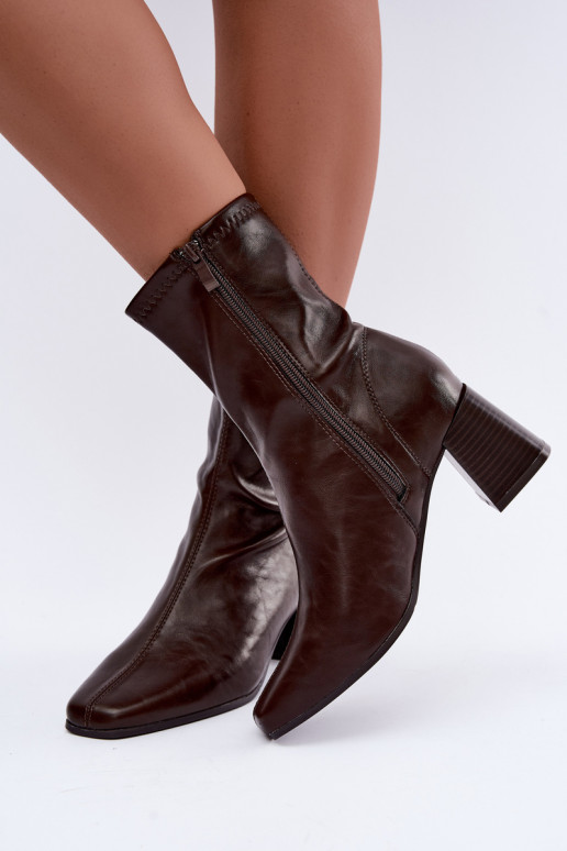 Damen braune Stiefel Veradis