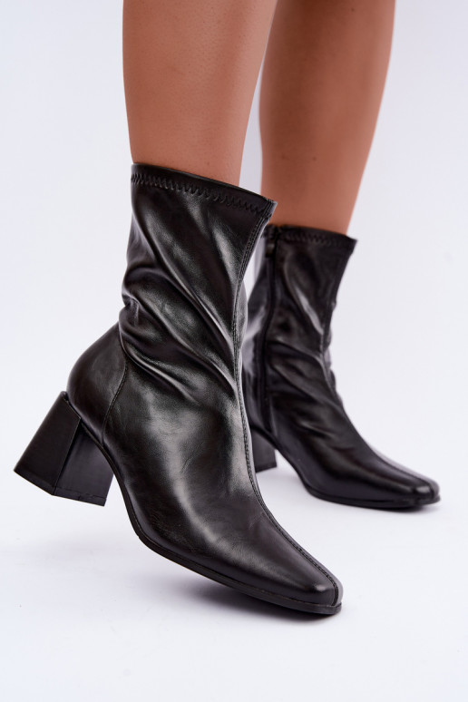 Damen schwarze Stiefel Veradis