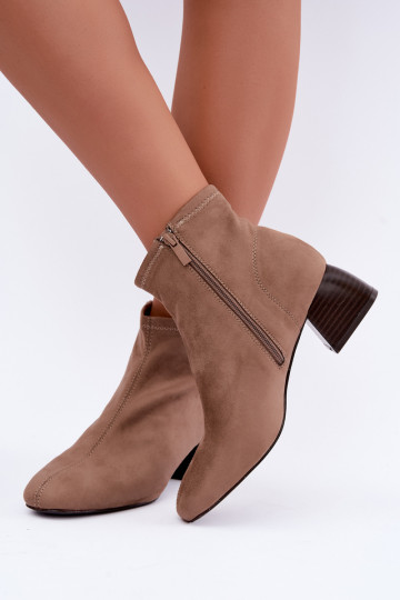 Beige Stiefeletten Klocke Estellea 2