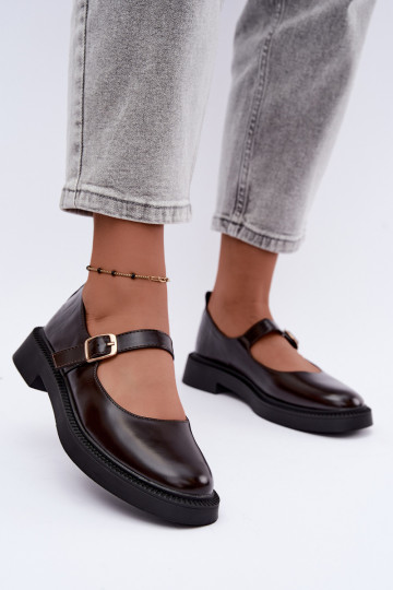 Schuhe Es mussry Jane mit breiten Absätzen CzekoladoZue Lareine 2