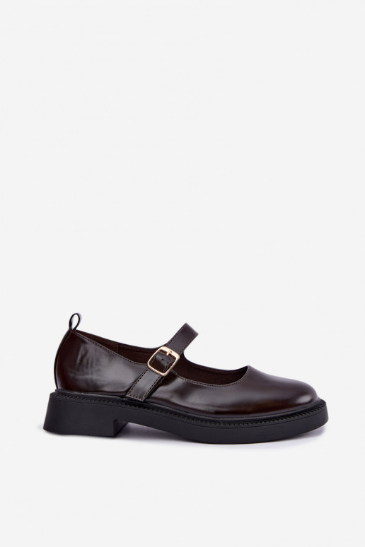 Schuhe Es mussry Jane mit breiten Absätzen CzekoladoZue Lareine