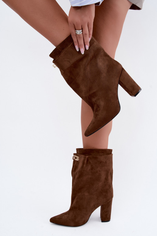Fiametta warme Slipper-Stiefeletten in Braun