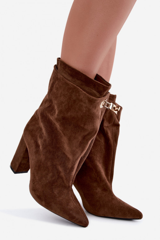 Fiametta warme Slipper-Stiefeletten in Braun