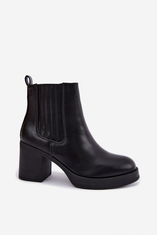 Gisandra warme Stiefeletten in Schwarz