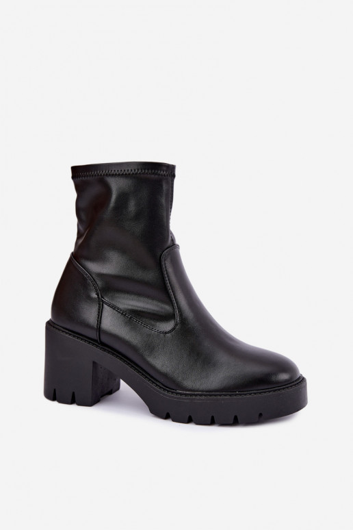 Klocke gefütterte Stiefeletten Vinceza 58672 in schwarz