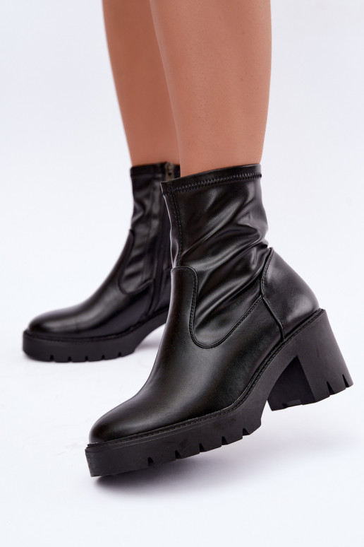 Klocke gefütterte Stiefeletten Vinceza 58672 in schwarz