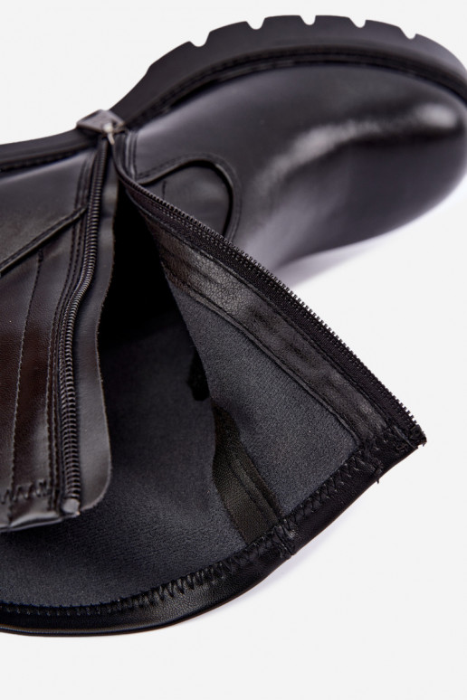 Klocke gefütterte Stiefeletten Vinceza 58672 in schwarz