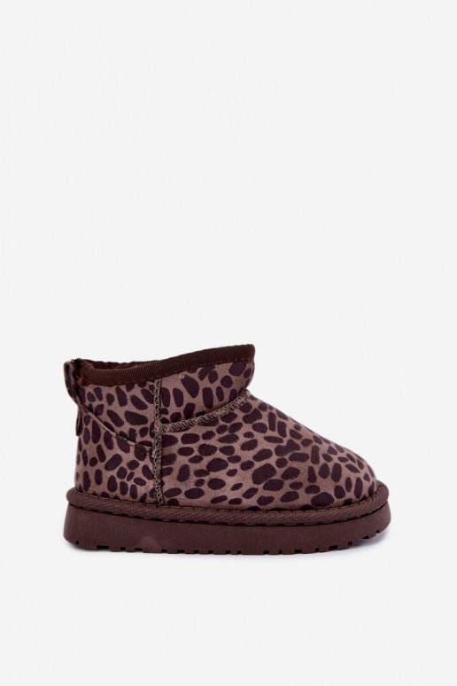 Kinder-Schneestiefel mit Leopardenmuster Snoelle