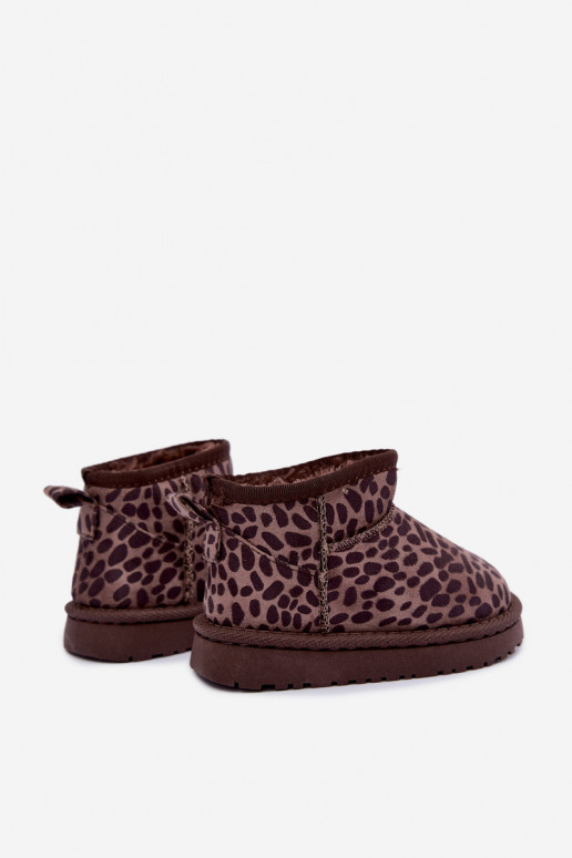 Kinder-Schneestiefel mit Leopardenmuster Snoelle