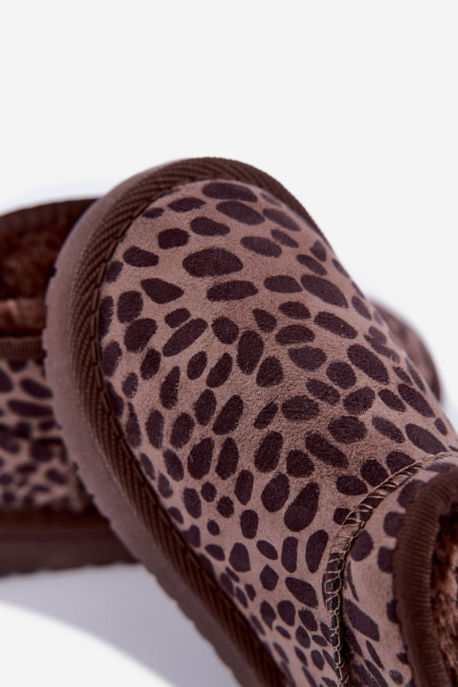 Kinder-Schneestiefel mit Leopardenmuster Snoelle
