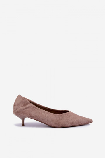 Schuhe mit niedrigem Absatz in sandfarbener Farbe Joresta 2
