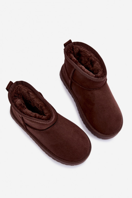 Kinder gefütterte Schneestiefel mit Fell innen Czekolado Mireya