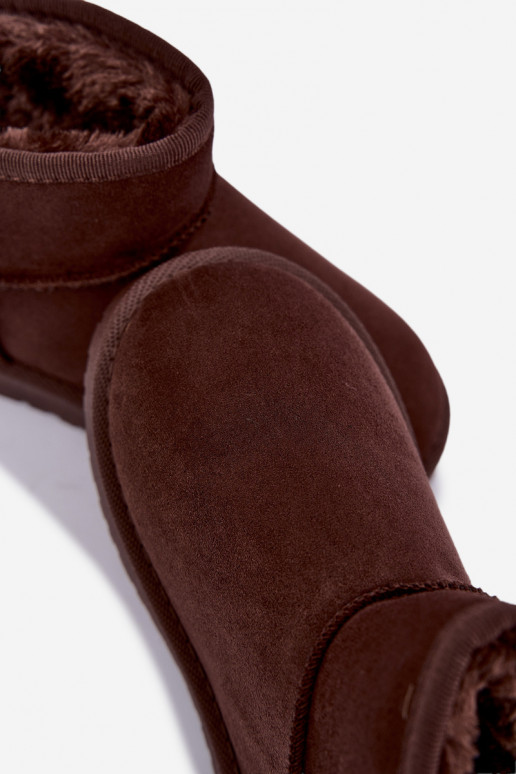 Kinder gefütterte Schneestiefel mit Fell innen Czekolado Mireya