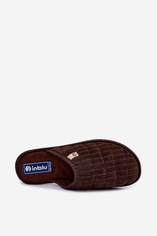 Braune Herren Hausschuhe Inblu 91000034