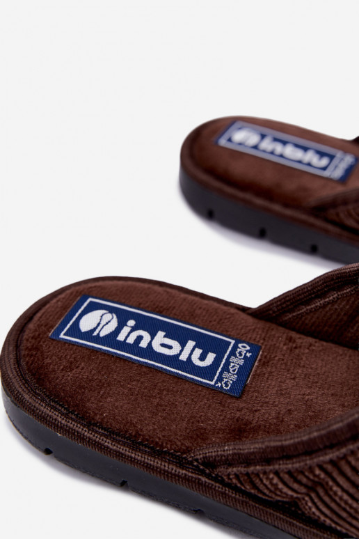 Braune Herren Hausschuhe Inblu 91000034