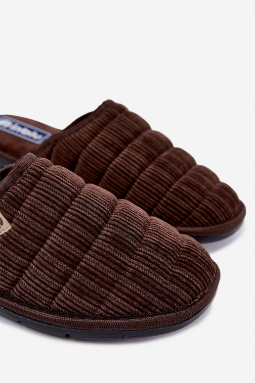 Braune Herren Hausschuhe Inblu 91000034