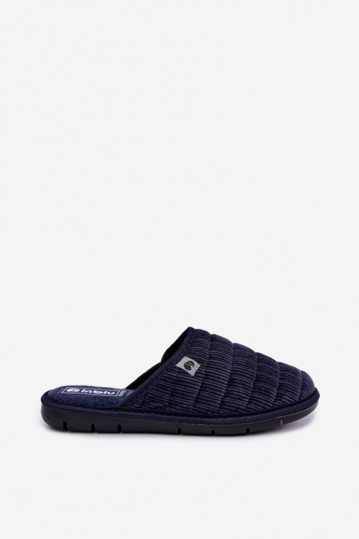 Dunkelblaue Herren Hausschuhe Inblu 91000034