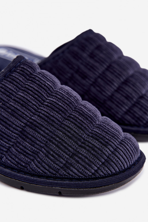 Dunkelblaue Herren Hausschuhe Inblu 91000034