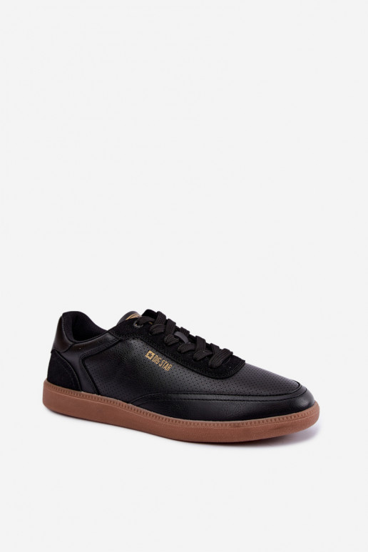 Schwarze Herren Sneakers Big Star UU174045