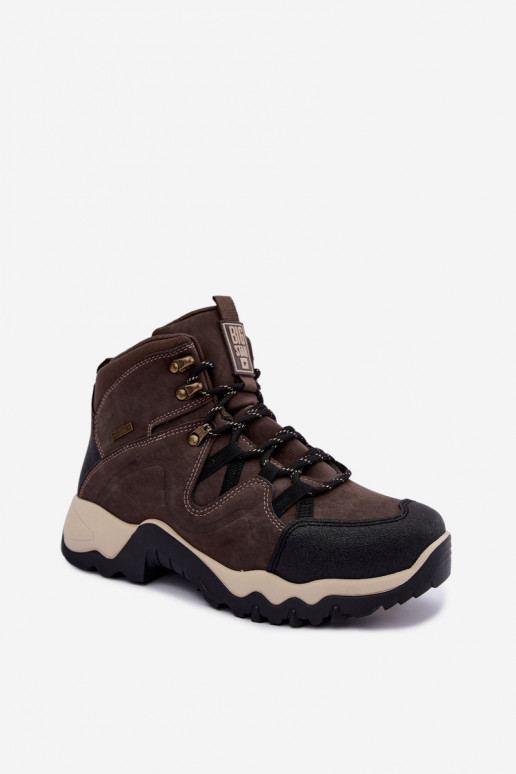 Dunkelbraune Herren Wanderschuhe Big Star UU174183 HI-Poly System