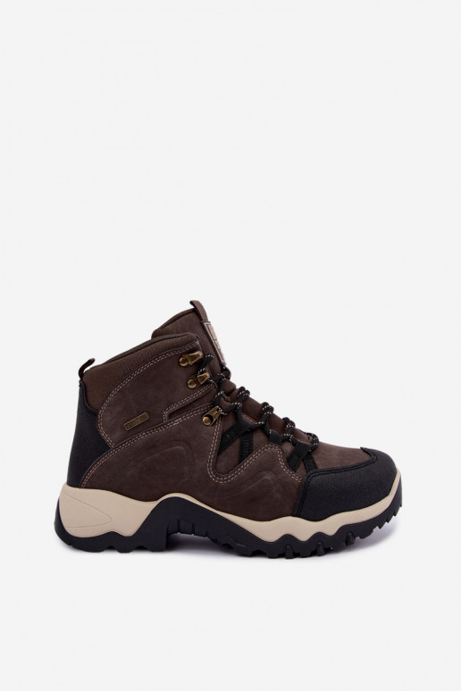 Dunkelbraune Herren Wanderschuhe Big Star UU174183 HI-Poly System