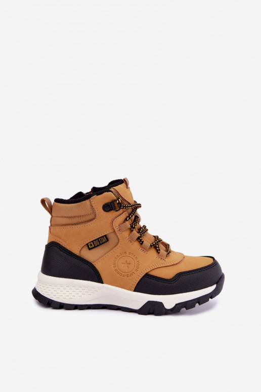 Braune gefütterte Kinderstiefel Big Star UU374002