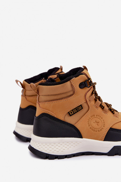 Braune gefütterte Kinderstiefel Big Star UU374002