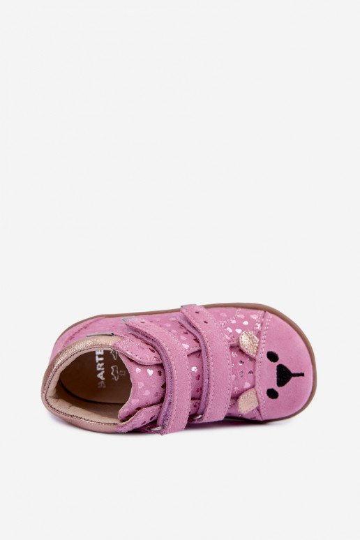 Rosa Kinderschuhe mit Herzen Bartek 8631965
