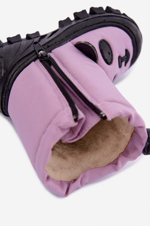 Kinder Schneestiefel aus wasserdichtem Material Bartek 11045801 in Lila