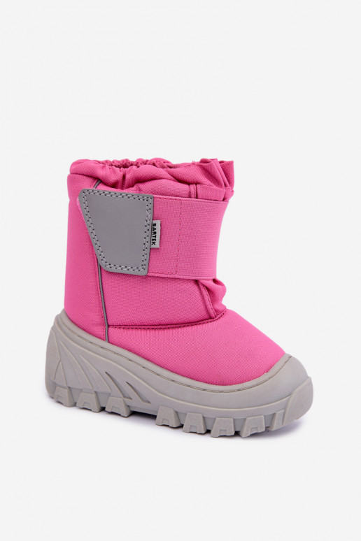 Kinder Schneestiefel mit Klettverschlüssen Bartek 11626012 in Rosa