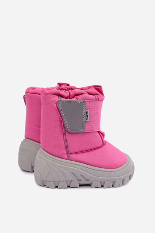 Kinder Schneestiefel mit Klettverschlüssen Bartek 11626012 in Rosa