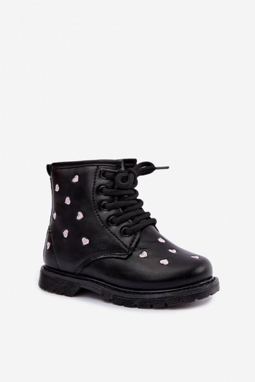 Warme Kinderstiefel mit Herzen Selmora