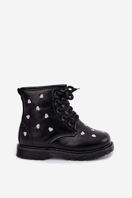 Warme Kinderstiefel mit Herzen Selmora