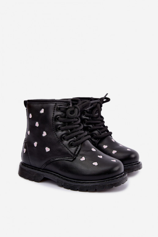 Warme Kinderstiefel mit Herzen Selmora
