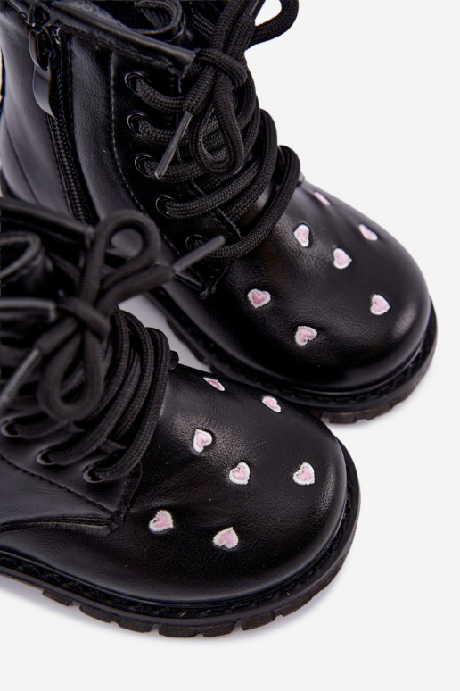 Warme Kinderstiefel mit Herzen Selmora