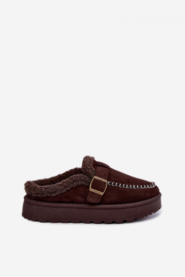 Damen Schneestiefel mit Schnallen in Schokolade Saldora 2