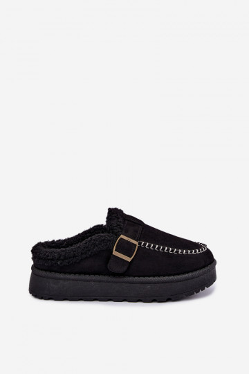 Damen Schneestiefel mit Schnallen in Schwarz Saldora 2